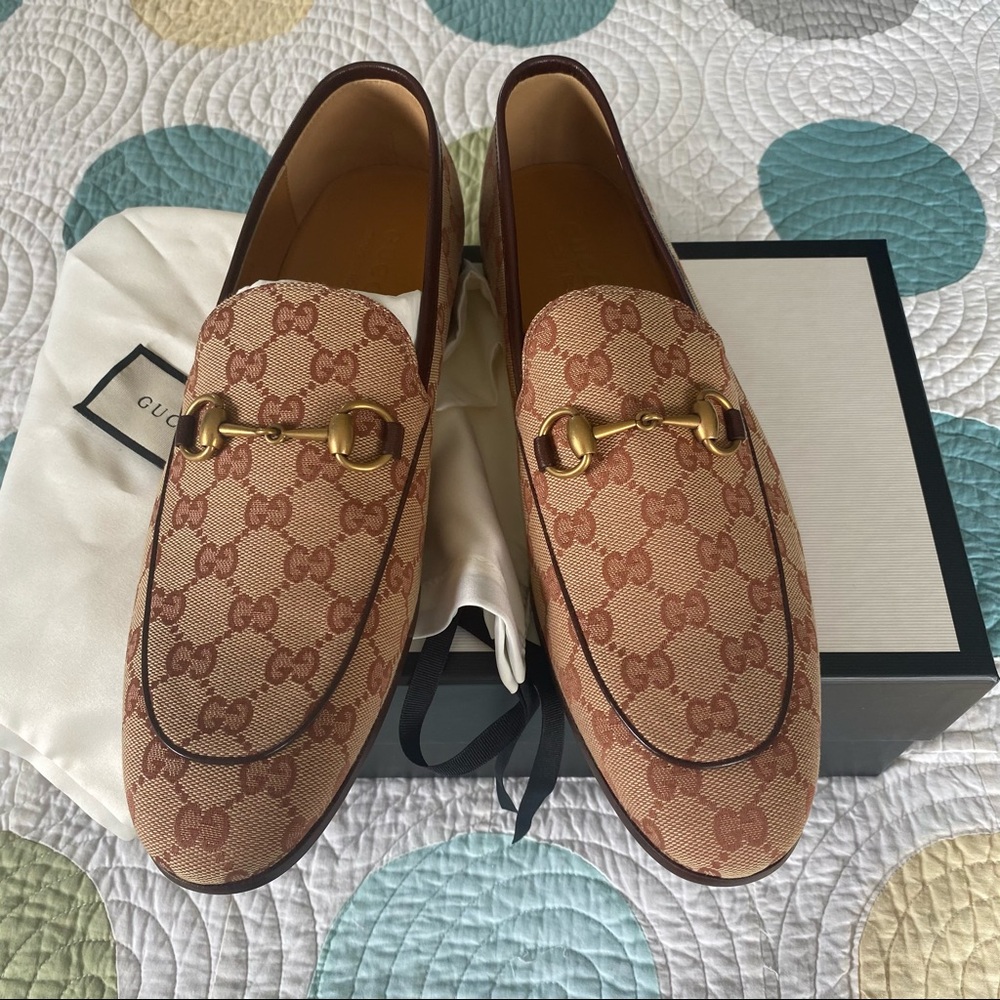 Men’s Gucci Jordaan GG Canvas Loafers